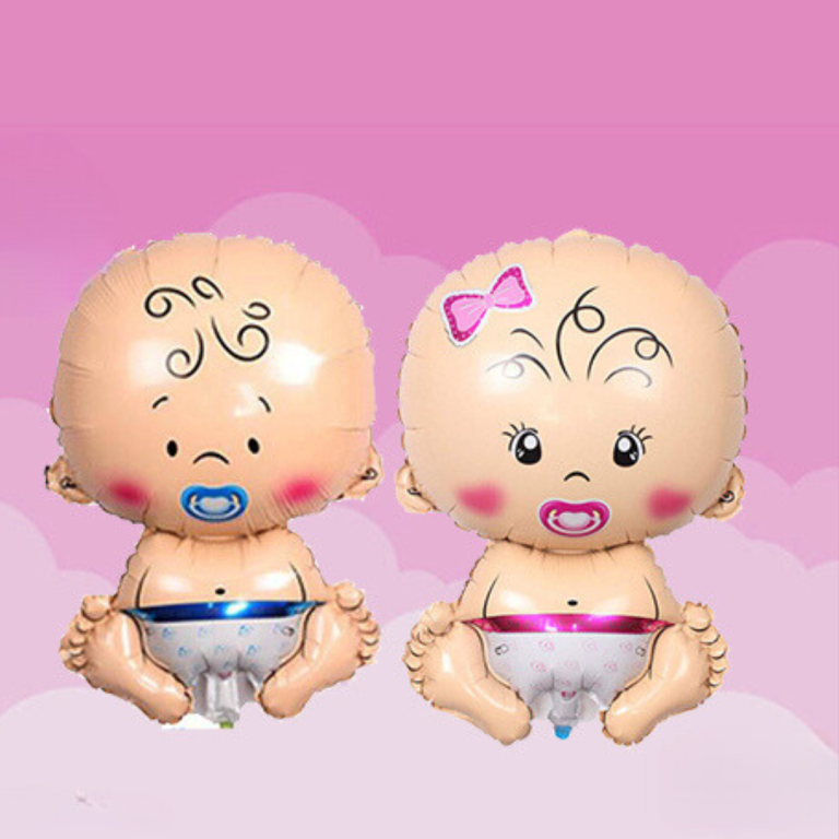 Baby Shower Boy and Girl Foil Balloon - baby shower foil balloons ...