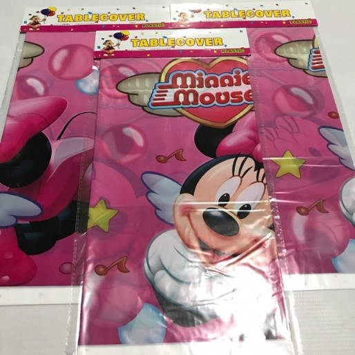 thumbnail interactive-video image 1 of 3-Pack Mouse Tablecloths - Disposable Plastic Party Table Covers 51.2x86.6 Inches 1 of 12