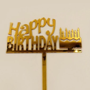 Happy birthday cake topper