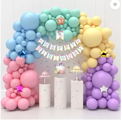 Macarons Pastel Balloon Garland